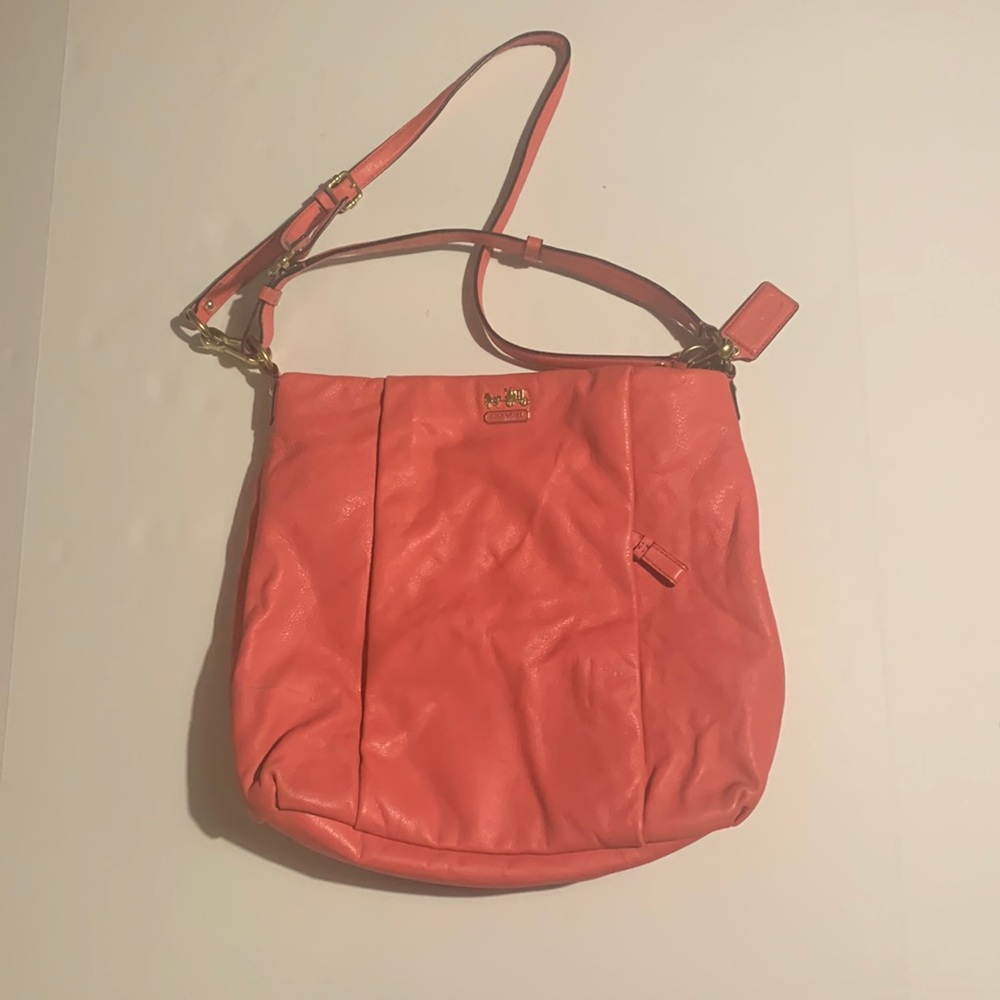 Coach Madison Isabelle Convertible leather crossbody tote bag